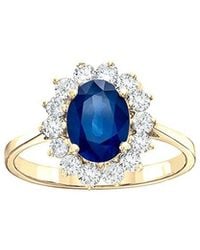 LEVARON - 14K 1.77 Ct. Tw. Diamond & Sapphire Cocktail Ring - Lyst