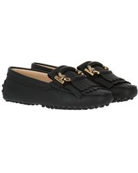 Tod's - Gommini T Ring Leather Loafer - Lyst