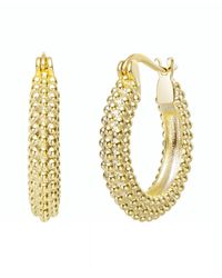 Rachel Glauber - 14k Plated Hoops - Lyst