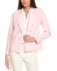 Jones New York - Faux Double-Breasted Jacket - Lyst