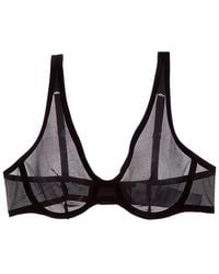 Wolford - Bonded To Tulle Unlined Plunge Bra - Lyst