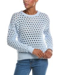 Autumn Cashmere - Mesh Crewneck Sweater - Lyst