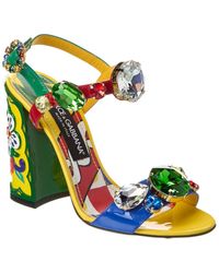 Dolce & Gabbana - Keira Patent Sandal - Lyst