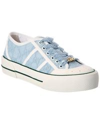 Gucci - Gg Logo Lace & Suede Sneaker - Lyst