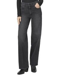 PAIGE - Sasha High Rise Column Straight Leg Jean - Lyst