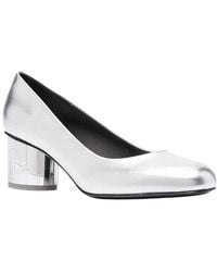 Ferragamo - Farrah Slip-On Leather Pump - Lyst