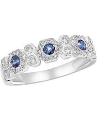 Diana M. Jewels - Fine Jewelry 14k 0.55 Ct. Tw. Diamond & Sapphire Ring - Lyst