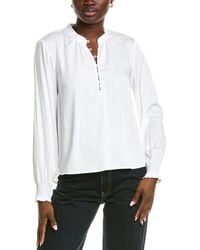 Bella Dahl - Half Placket Button-Up Pullover - Lyst