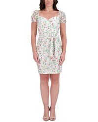 Kensie - Printed Lace Mini Dress - Lyst
