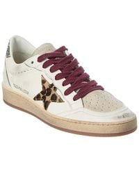 Golden Goose - Ball Star Leather & Suede Sneaker - Lyst