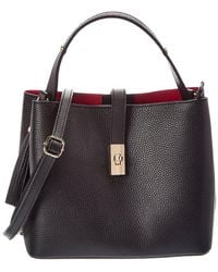 Italian Leather - Kira Leather Top Handle Bag - Lyst
