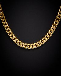 Italian Gold - 14K Italian Two-Tone Curb Chain Necklace - Lyst