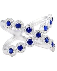 Diana M. Jewels - Fine Jewelry 14k 0.35 Ct. Tw. Diamond & Sapphire Ring - Lyst