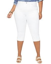 NYDJ - Plus Marilyn Optic White Crop Jean - Lyst