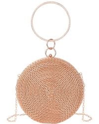 Tiffany & Fred Paris - Tiffany And Fred Paris Round Woven Metallic Clutch - Lyst