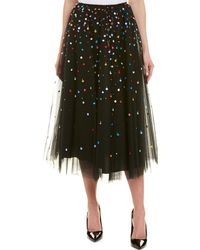 Carolina Herrera Silk-lined A-line Skirt - Black