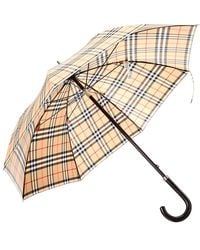 Burberry - Check Umbrella - Lyst