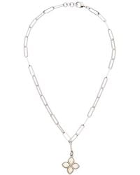 Juvell - 18K Plated Pearl Cz Link Necklace - Lyst