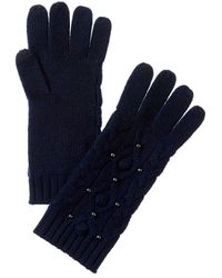 Forte - Pearl Cable Cashmere Gloves - Lyst
