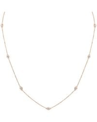 Diamond Select Cuts - 14K Rose 0.75 Ct. Tw. Diamond Necklace - Lyst
