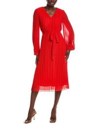 Sam Edelman - Accordion Pleated Midi Dress - Lyst