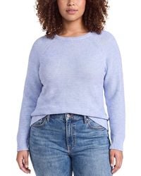 Eileen Fisher - Plus Linen-Blend Crewneck Sweater - Lyst
