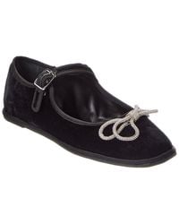 SCHUTZ SHOES - Clarissa Lace Velvet Ballet Flat - Lyst