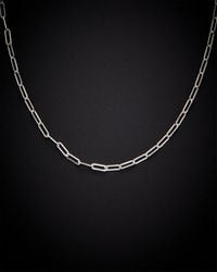 Italian Gold - 18K 2.5Mm Paperclip Chain Necklace - Lyst