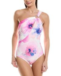 Carmen Marc Valvo - Asymmetric One-Piece - Lyst