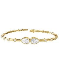 Lab Grown Diamonds - 18K Over 2.40 Ct. Tw. Lab-Grown Diamond 2-Stone Bracelet - Lyst