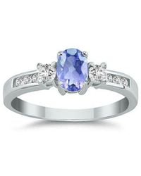 Gem Spark - 14K 1.08 Ct. Tw. Diamond & Tanzanite Ring - Lyst