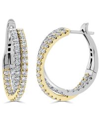 Sabrina Designs - 14K 2.02 Ct. Tw. Diamond Hoops - Lyst