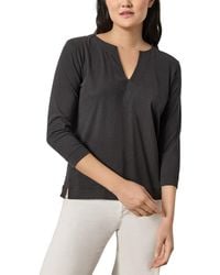 Lilla P - Side Split Neck Top - Lyst