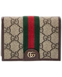 Gucci - Ophidia Small Gg Supreme Canvas & Leather Wallet - Lyst