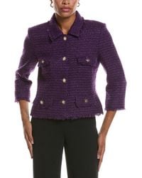 St. John - Wool-Blend Tweed Jacket - Lyst