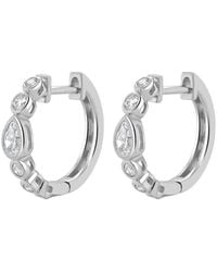 Sabrina Designs - 14K 0.29 Ct. Tw. Diamond Hoop Earrings - Lyst