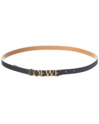 Loewe - Logo Leather Belt - Lyst