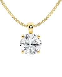Lab Grown Diamonds - 14k 1.75 Ct. Tw. Lab-grown Diamond Pendant Necklace - Lyst