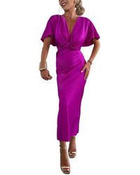 Ariele Tesoro - Midi Dress - Lyst