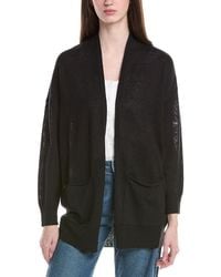Eileen Fisher - Open Front Linen-Blend Cardigan - Lyst