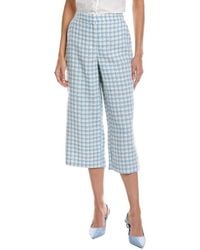 Laundry by Shelli Segal - Cropped Wide Leg Tweed Pant - Lyst