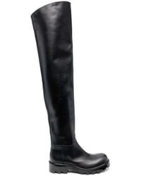 Bottega Veneta - Strut Leather Over-The-Knee Boot - Lyst