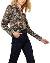 Hale Bob - Long Sleeve Etta Silk Woven Blouse - Lyst
