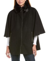 Via Spiga - Button Front Collar Cape - Lyst