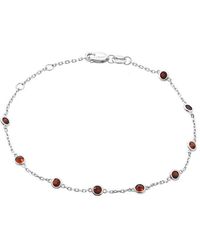 Gemstones - 1.22 Ct. Tw. Garnet Bracelet - Lyst