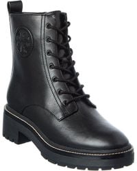 Tory Burch - Miller Lug Sole Leather Bootie - Lyst