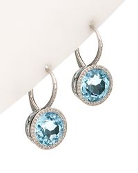 Diana M. Jewels - Fine Jewelry 14k 9.19 Ct. Tw. Diamond & Topaz Earrings - Lyst
