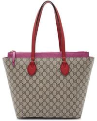 Gucci - Gg Supreme Canvas Zip Tote (Authentic Pre- Owned) - Lyst