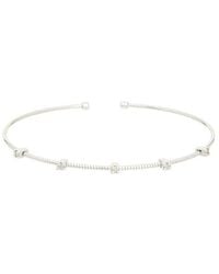Meshmerise - 0.05 Ct. Tw. Diamond 18K Over Bangle Bracelet - Lyst