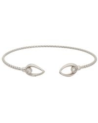 Meshmerise - 18K Plated 0.06 Ct. Tw. Diamond Bangle Bracelet - Lyst